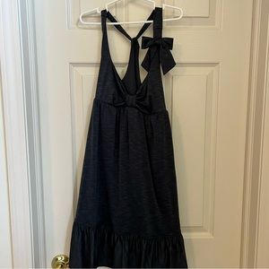 Betsey Johnson swim cover up mini dress grey size xs-small